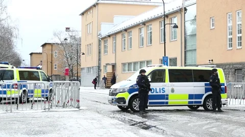 Encrochat material, Murder trial, Linköping District Court, Linköping, Sweden 動画素材 194700233
