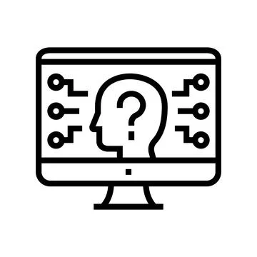 Encrypt security system line icon vector illustration 库存插图