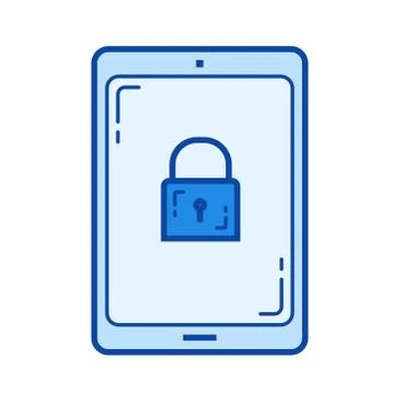Encrypted data line icon. Stock Illustration