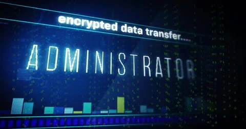 Encrypted data transfer animation over bar graph and binary code background Stock Footage 305292590