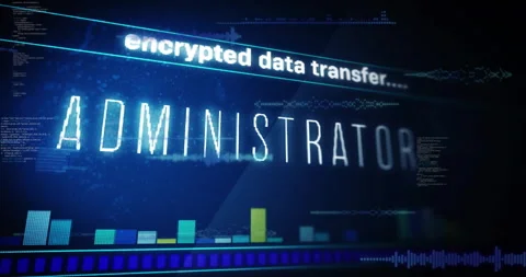 Encrypted data transfer text animation over digital graphs and charts Stock Footage 303564685