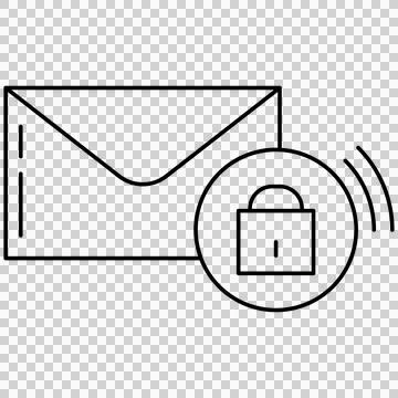 Encrypted email Stock Illustration