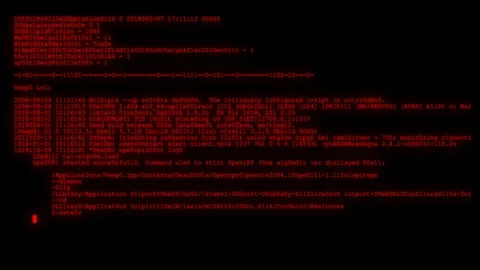 Encrypted fast long scrolling programming security hacking code data flow stream Stock Footage 102317714
