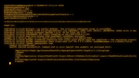 Encrypted fast long scrolling programming security hacking code data flow stream Stock Footage 102319402