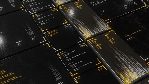 Encrypted fast long scrolling programming security hacking code on black Stock-Footage 146072799