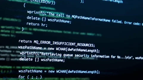 Encrypted fast scrolling programming security hacking code Loop Animation Stock Footage 151427141