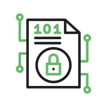 Encrypted Icon Image. Stock Illustration