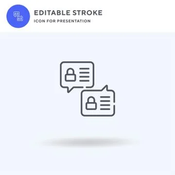 Encrypted icon vector, filled flat sign, solid pictogram isolated on white, l Stock Illustration