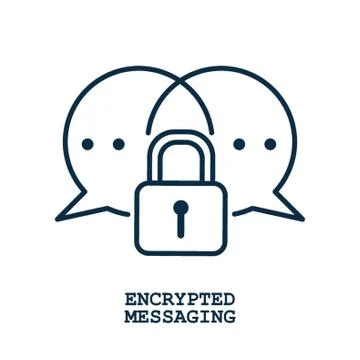 Encrypted messaging Stock Illustration