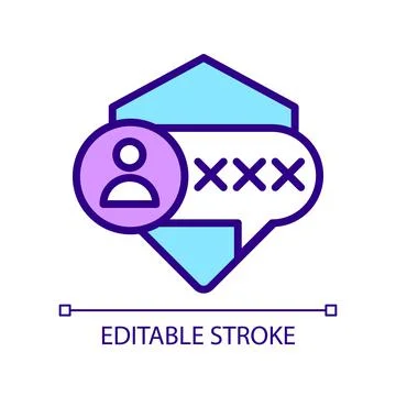 Encrypted messaging pixel perfect RGB color icon イラスト素材