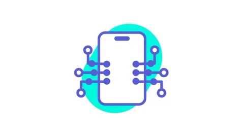 Encrypted Mobile Circuit Stock Footage 336064120