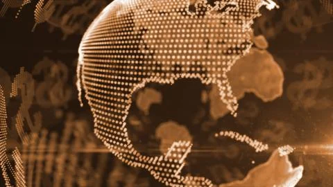 Encrypted network safe from attack in online digital business and finance Stock Illustration