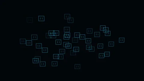 Encrypted Noise Resolves Back Into Readable Structure Vídeos de archivo 344513857