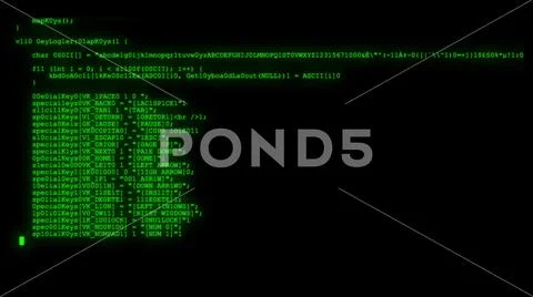 Encrypted programming security hacking code data flow stream on display new Stock Photos