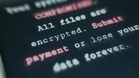 Encrypted Ransomware Files Interactive Digital Display Stock Footage 336381125