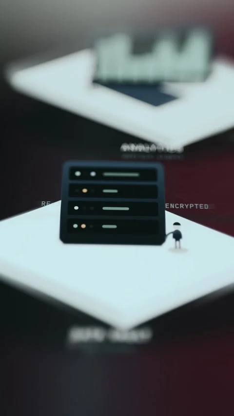 Encrypted Server Node in Network Topology Stock-Footage 337000975