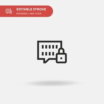 Encrypted Simple vector icon. Illustration symbol design template for web mob イラスト素材
