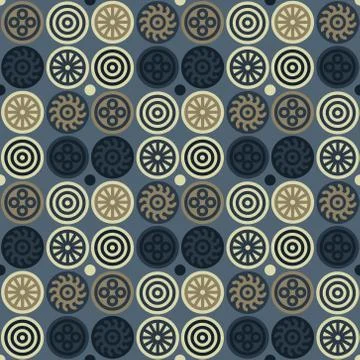 Encrypted symbols seamless pattern Stock Illustration