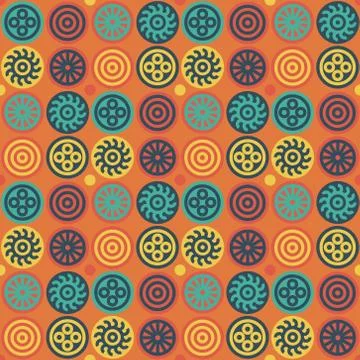 Encrypted symbols seamless pattern Stock Illustration