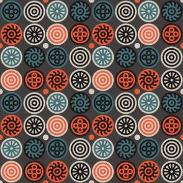 Encrypted symbols seamless pattern Stock Illustration