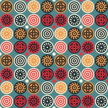 Encrypted symbols seamless pattern Stock Illustration