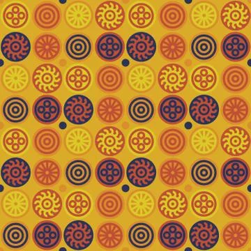 Encrypted symbols seamless pattern Stock Illustration