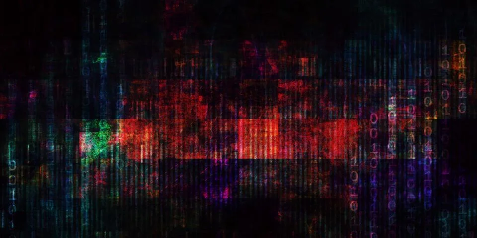 Encrypted Terminal Backdrop With Underground Technological Aesthetic 스톡 일러스트