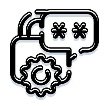 Encrypting messages for secure digital communication privacy Illustrazione stock