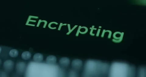 Encrypting process, converting information into secret code Stock Footage 310805962