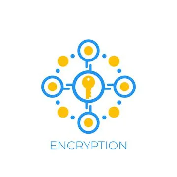 Encryption and data protection vector icon Stock Illustration