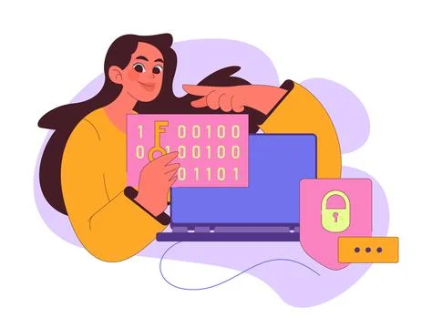 Encryption concept. 스톡 일러스트