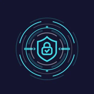 Encryption concept, vector Stock Illustration