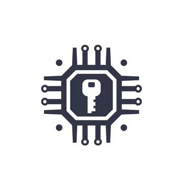 Encryption, cryptography, data protection vector icon Stock Illustration