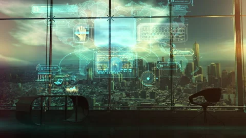Encryption of data on the network. 3D render Stockbeeldmateriaal 250246818