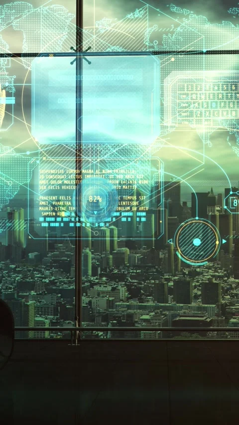 Encryption of data on the network. 3D render Stockbeeldmateriaal 288430265
