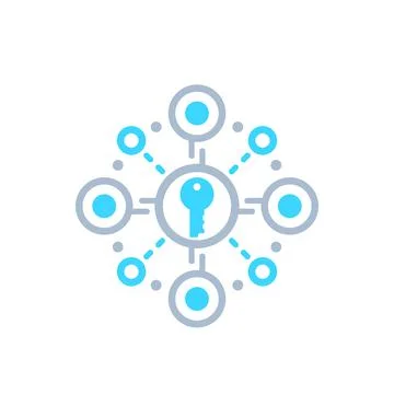 Encryption, data protection vector icon Stock Illustration