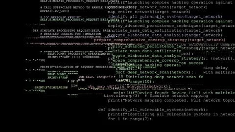 Encryption Hack Malware Attack Code Cybersecurity Threat Ransomware  Stock Footage 267934648