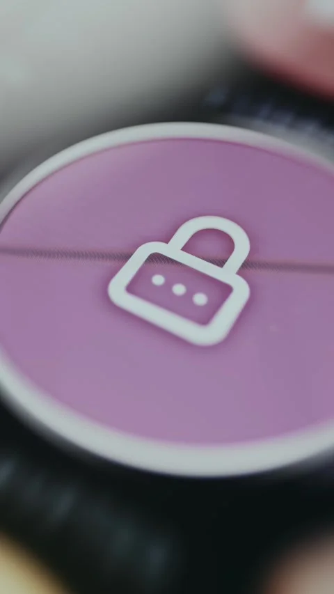 Encryption icon featuring a closed lock Stock Footage 334927848