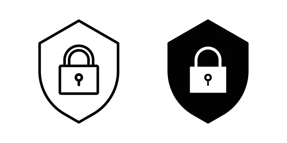 Encryption icon set. Vector EPS 10 Stock Illustration