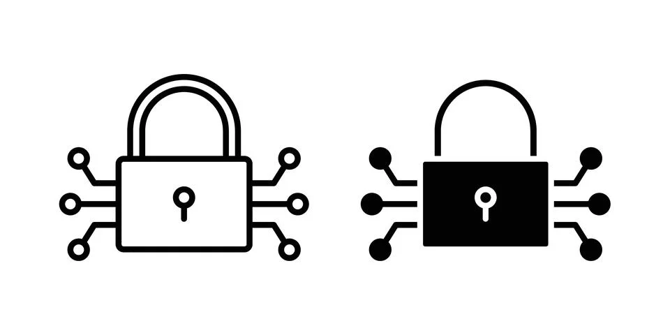 Encryption icon vector symbol graphics Stock-Illustration