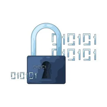 Encryption illustration 库存插图