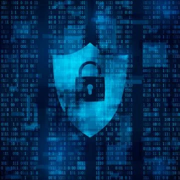 Encryption of information. firewall - data protection. Stock Illustration