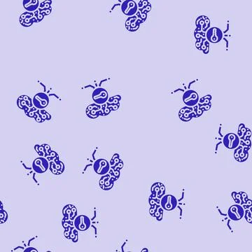 Encryption key cloud computing glyph vector seamless pattern Stock Illustration