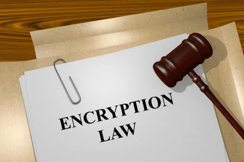 Encryption Law concept 스톡 일러스트