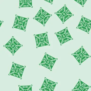 Encryption lock big data glyph seamless pattern Stock Illustration