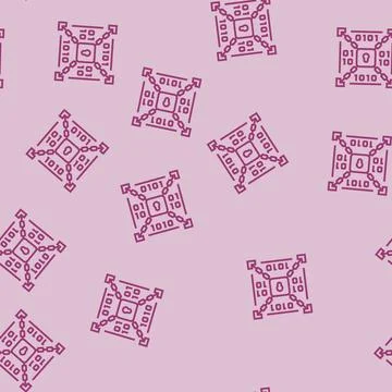 Encryption lock big data line seamless pattern Stock Illustration