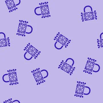 Encryption lock quantum computer glyph vector seamless pattern Stock Illustration