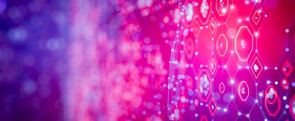 Encryption. Neuro interface. Artificial intelligence. Machine learning. Dat.. Illustrazione stock