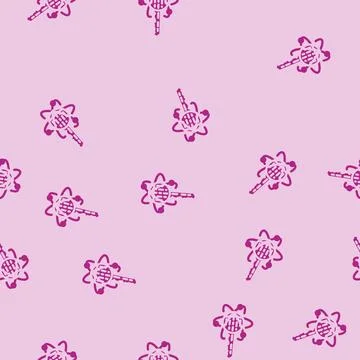 Encryption quantum technology glyph vector seamless pattern Stock Illustration