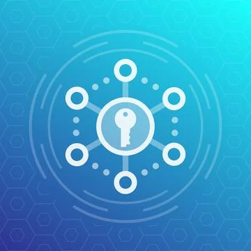 Encryption, secure access vector icon Stockillustratie